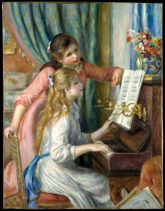 Due giovani ragazze al pianoforte